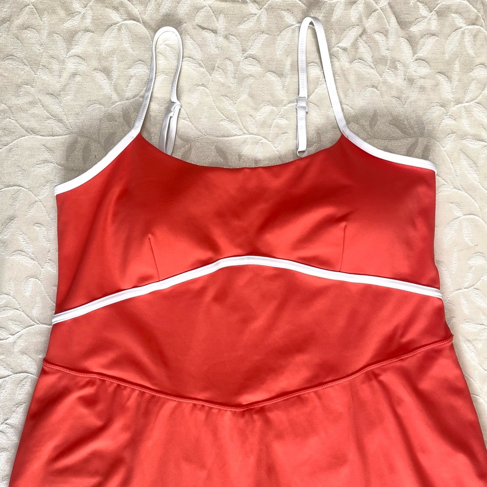 JoyLab Tennis Dress Womens Plus Size XXL Coral Red Attached Shorts Ball Pockets - Picture 6 of 11